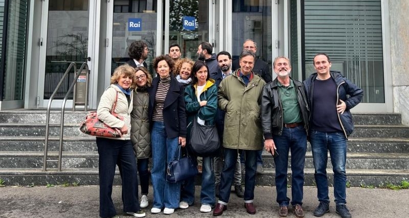 In sciopero i colleghi della sede Rai di corso Sempione - Milano